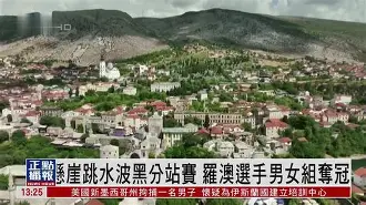 科威特跳水选手飞艇下水，积极向前(游泳跳水出发入水视频)